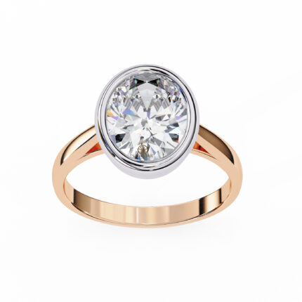 Oval Moissanite Engagement Ring For Women