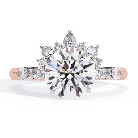 Round Moissanite Engagement Ring For Women