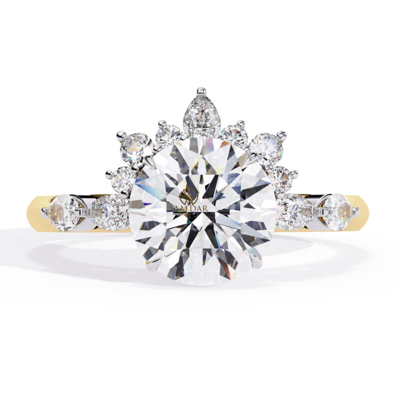 Round Moissanite Engagement Ring For Women - Image 4