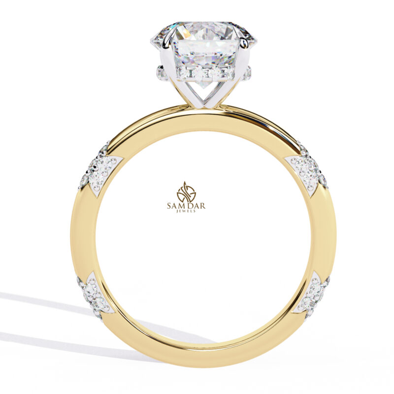 Round Moissanite Engagement Ring For Women - Image 5