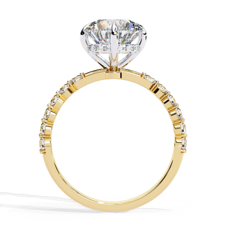 Round Moissanite Engagement Ring For Women - Image 10