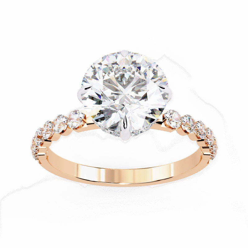 Round Moissanite Engagement Ring For Women - Image 12
