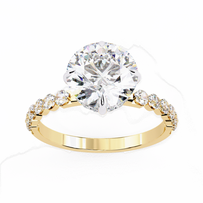 Round Moissanite Engagement Ring For Women - Image 13