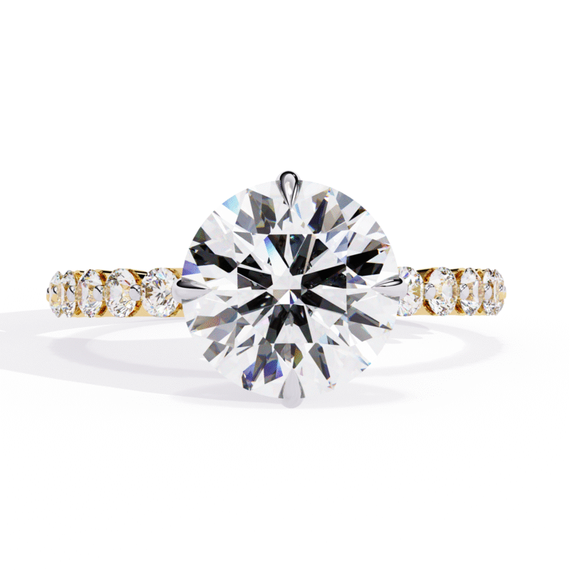 Round Moissanite Engagement Ring For Women - Image 4