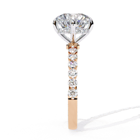 Round Moissanite Engagement Ring For Women