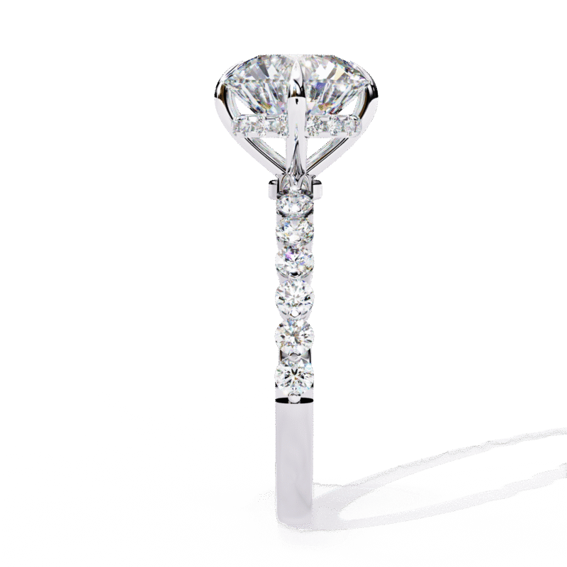 Round Moissanite Engagement Ring For Women - Image 7