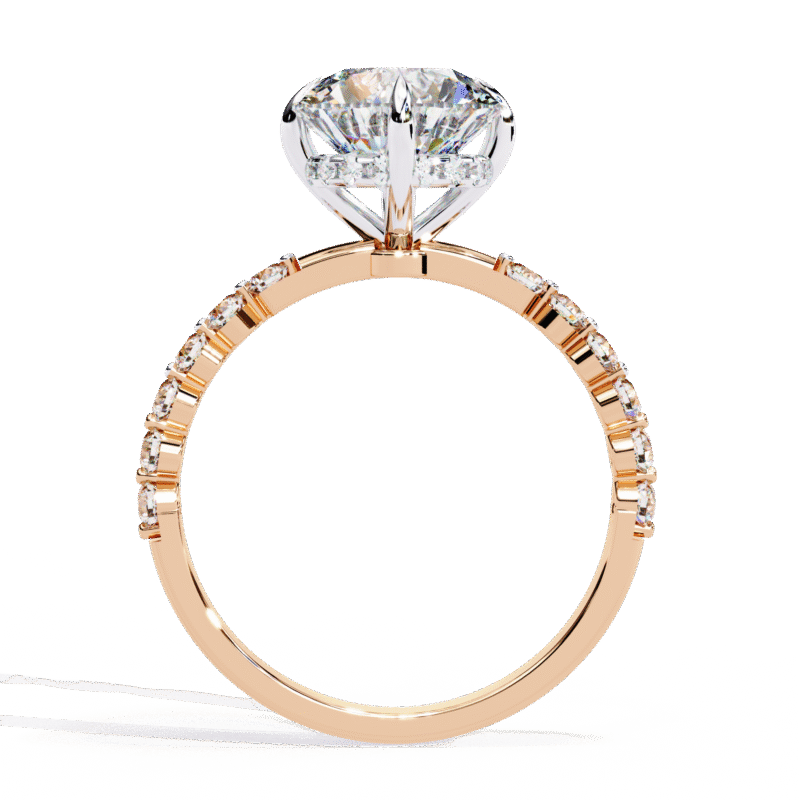 Round Moissanite Engagement Ring For Women - Image 9