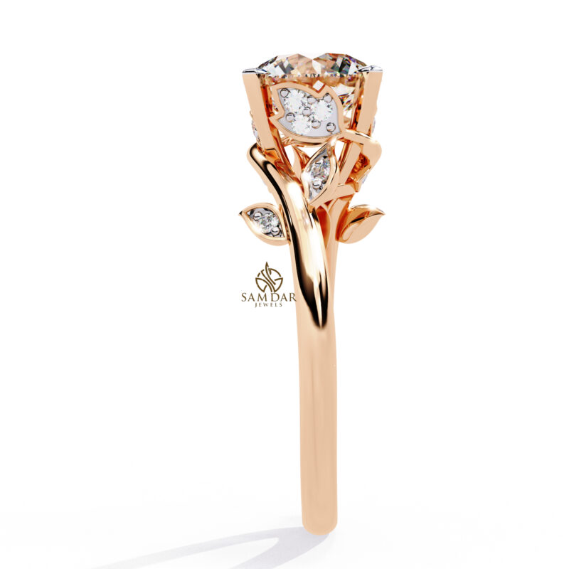 Round Moissanite Engagement Ring For Women - Image 10