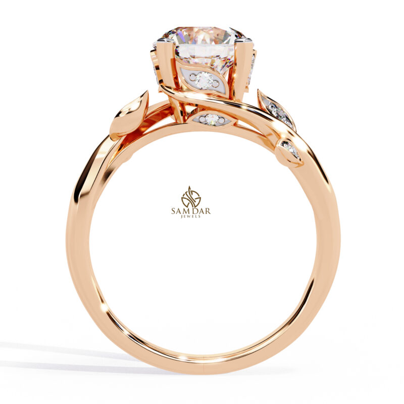 Round Moissanite Engagement Ring For Women - Image 6