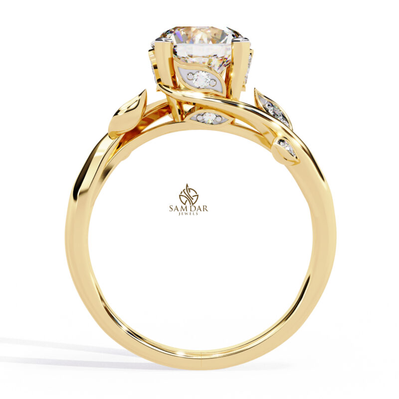 Round Moissanite Engagement Ring For Women - Image 8