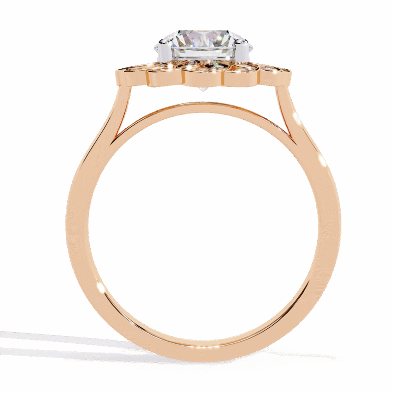 Round Moissanite Engagement Ring For Women - Image 7