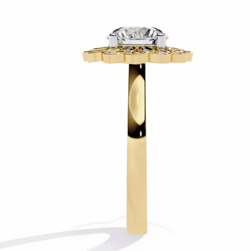 Round Moissanite Engagement Ring For Women - Image 10