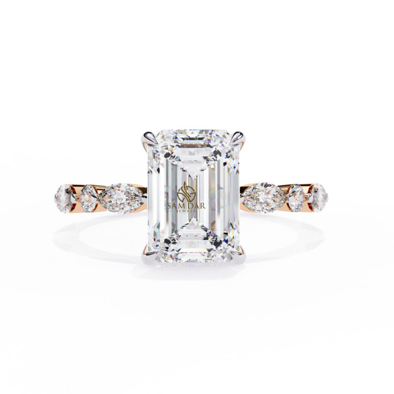 Radiant Moissanite Engagement Ring For Women - Image 2