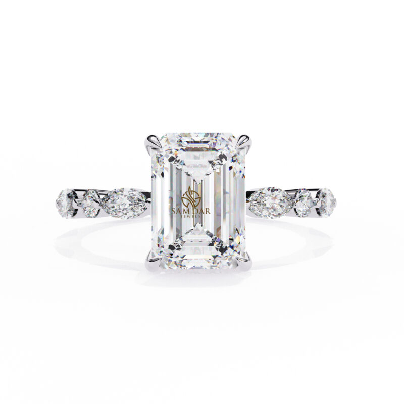Radiant Moissanite Engagement Ring For Women - Image 3