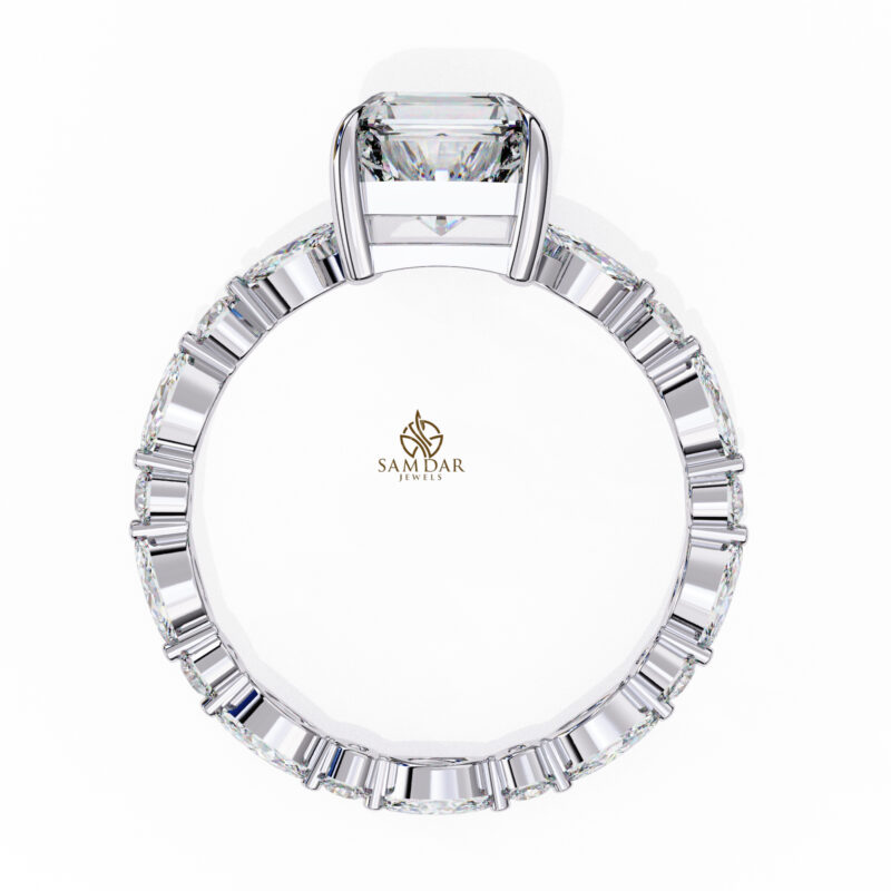 Radiant Moissanite Engagement Ring For Women - Image 5
