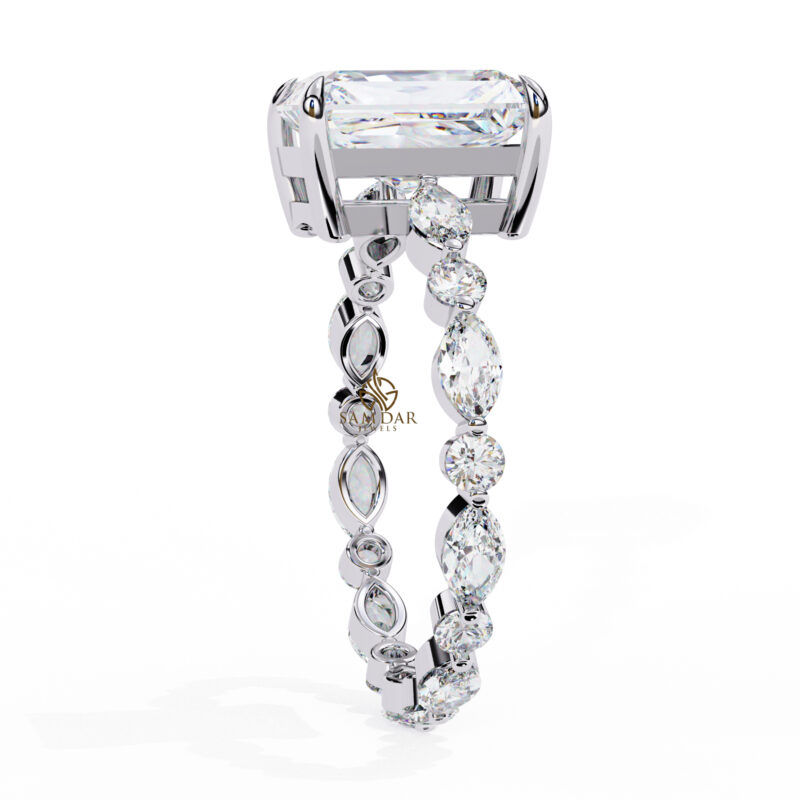Radiant Moissanite Engagement Ring For Women - Image 7