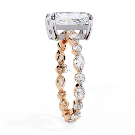 Radiant Moissanite Engagement Ring For Women