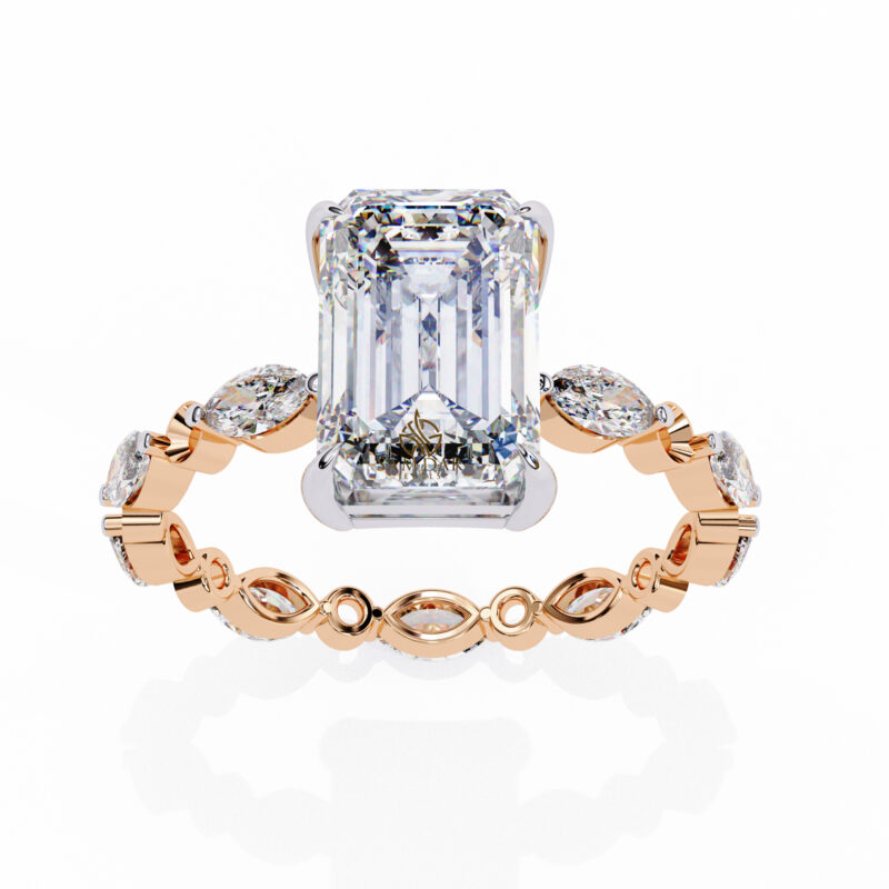 Radiant Moissanite Engagement Ring For Women - Image 10