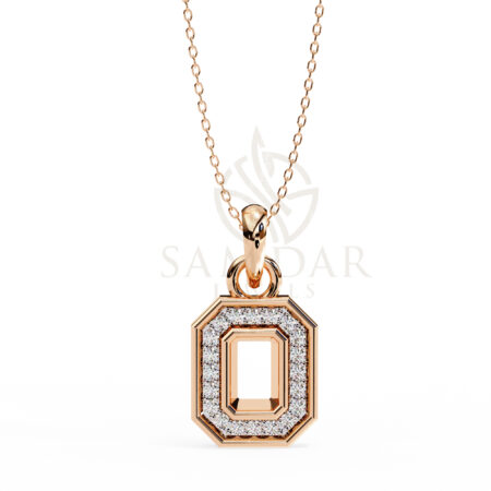 Round Moissanite Pendant Necklace For Women