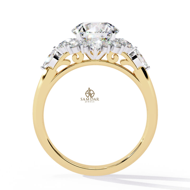 Round Moissanite Engagement Ring For Women - Image 5