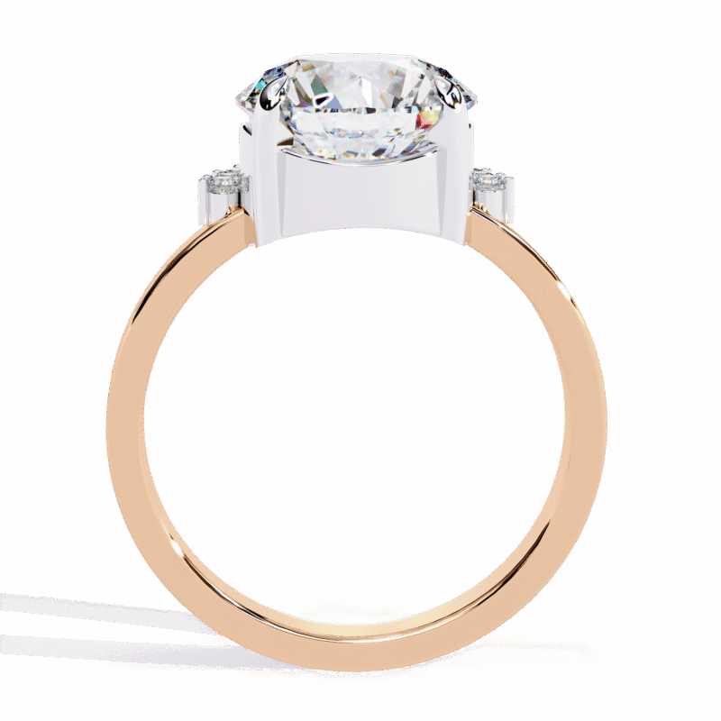 Round Moissanite Engagement Ring For Women - Image 6