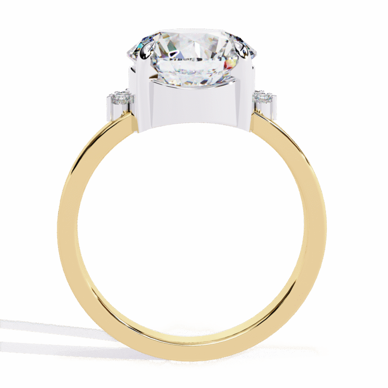 Round Moissanite Engagement Ring For Women - Image 5