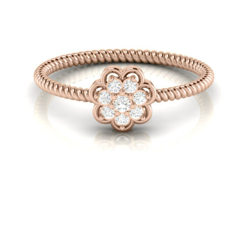 Natural Diamonds Dainty Ring For Women