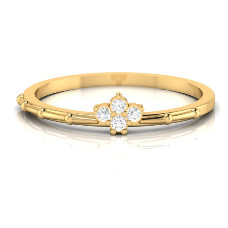 Natural Diamonds Dainty Ring For Women - Image 2