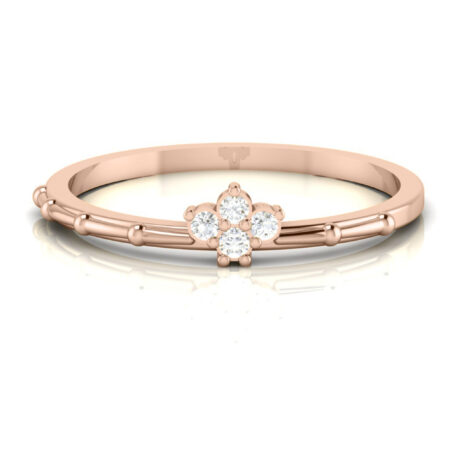 Natural Diamonds Dainty Ring For Women
