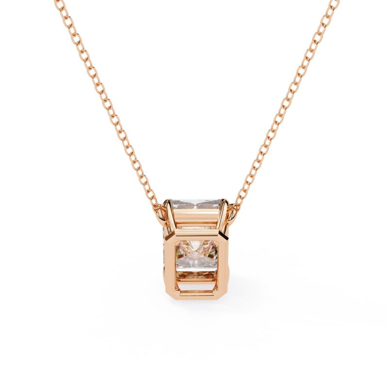 Emerald Moissanite Pendant Necklace For Women - Image 5