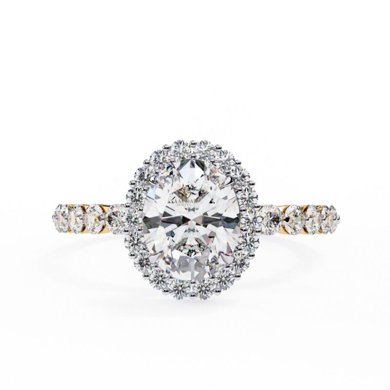 Oval Moissanite Engagement Ring For Women - Image 12