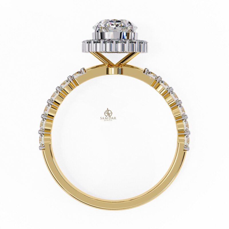 Oval Moissanite Engagement Ring For Women - Image 10