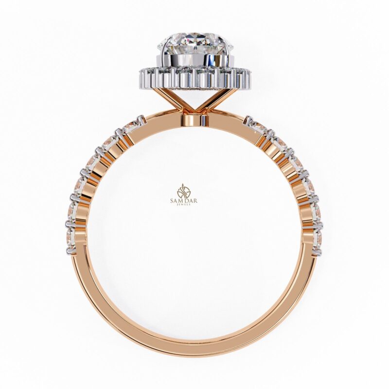 Oval Moissanite Engagement Ring For Women - Image 8
