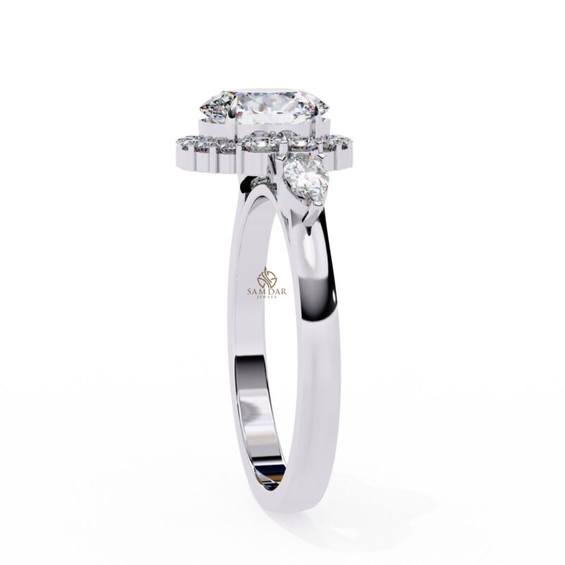 Oval Moissanite Engagement Ring For Women - Image 6