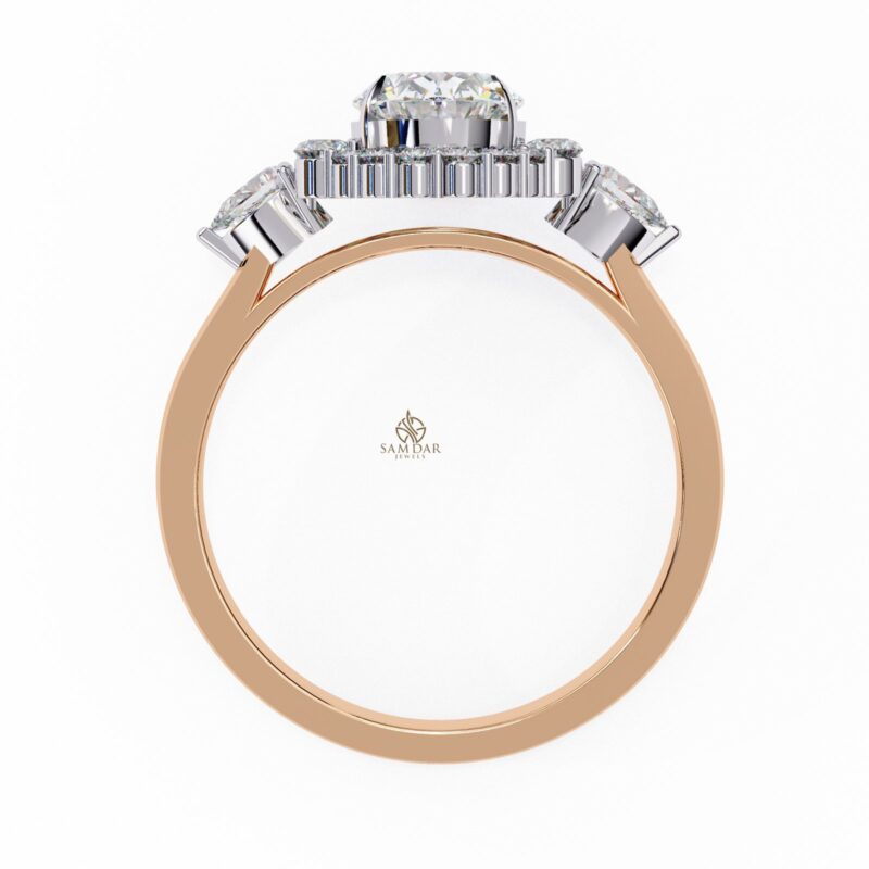 Oval Moissanite Engagement Ring For Women - Image 10