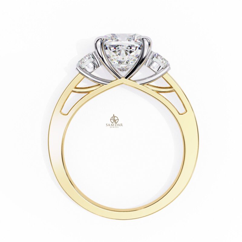 Square Moissanite Engagement Ring For Women - Image 5