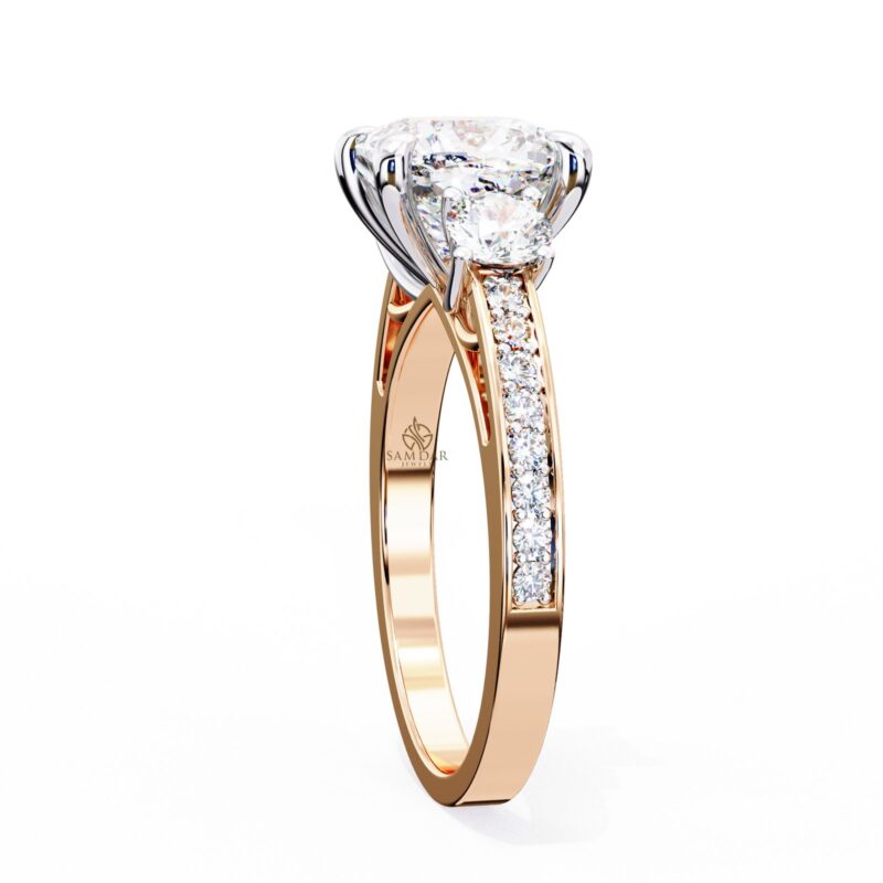 Square Moissanite Engagement Ring For Women - Image 6