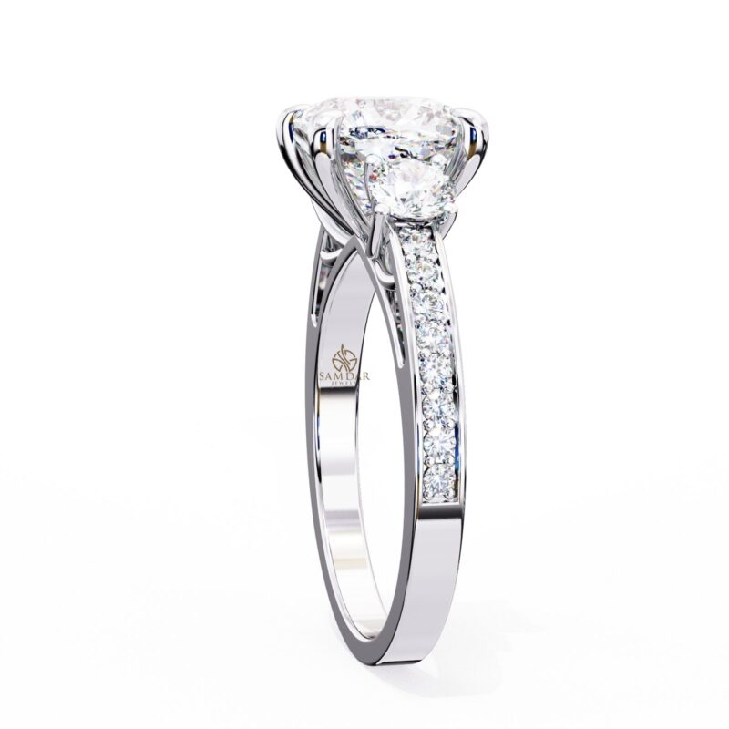 Square Moissanite Engagement Ring For Women - Image 7