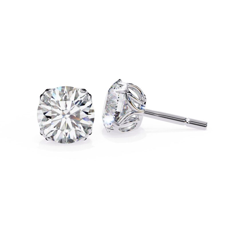 Moissanite Stud Earrings For Women - Image 3