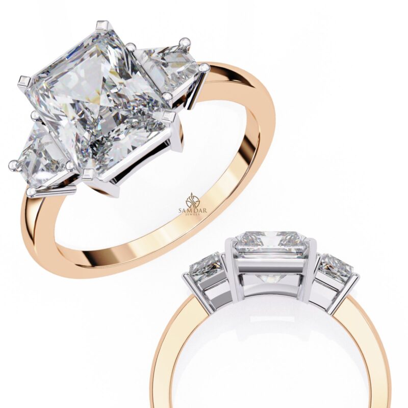 Radiant Moissanite Engagement Ring For Women - Image 10