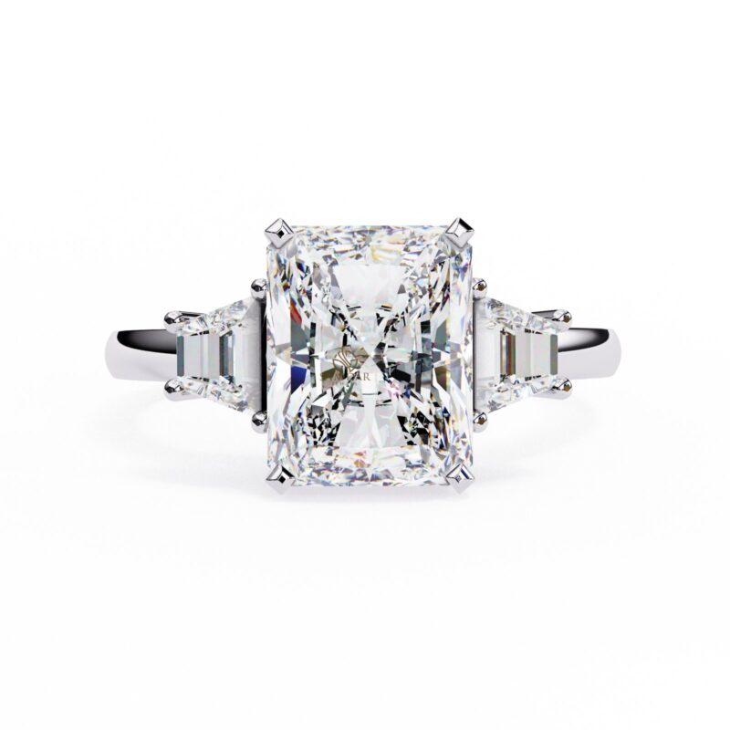 Radiant Moissanite Engagement Ring For Women - Image 8