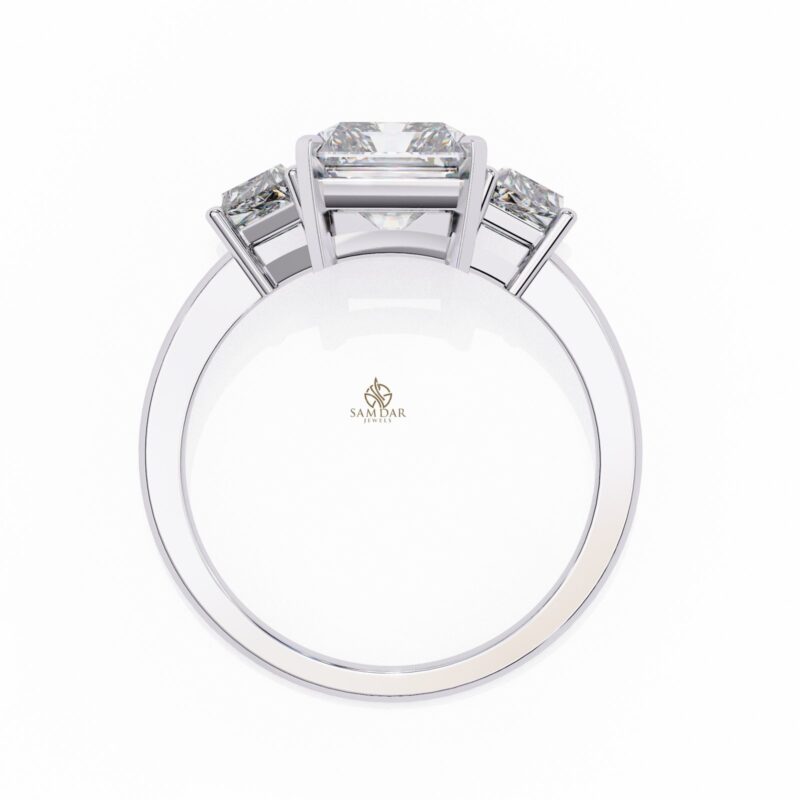 Radiant Moissanite Engagement Ring For Women - Image 6