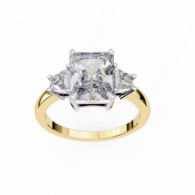 Radiant Moissanite Engagement Ring For Women - Image 3