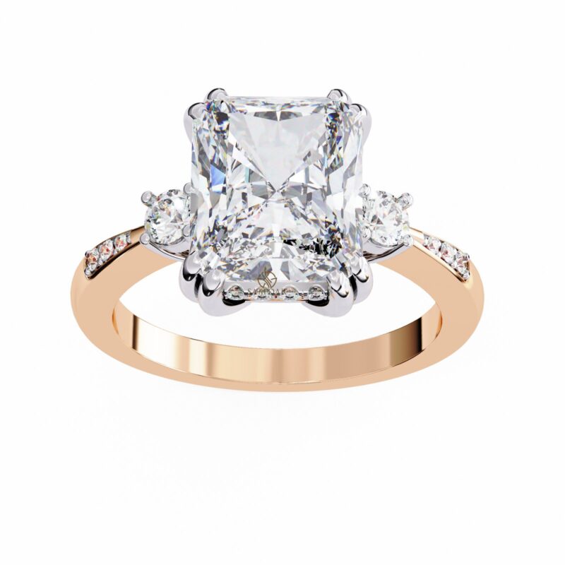 Radiant Moissanite Engagement Ring For Women