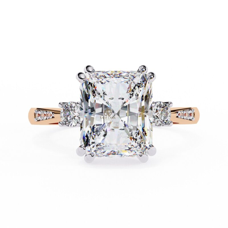 Radiant Moissanite Engagement Ring For Women - Image 5