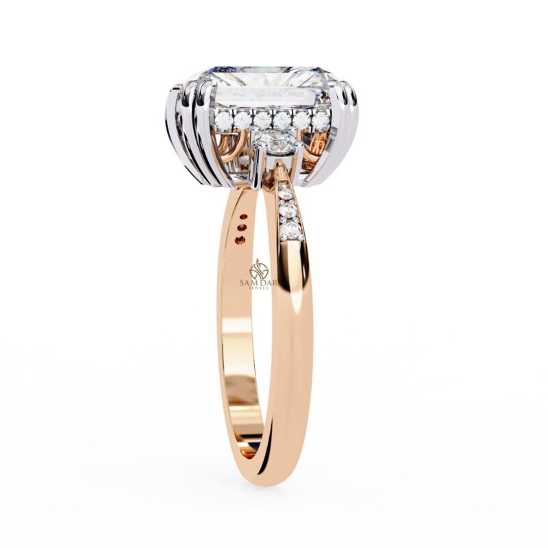 Radiant Moissanite Engagement Ring For Women - Image 2