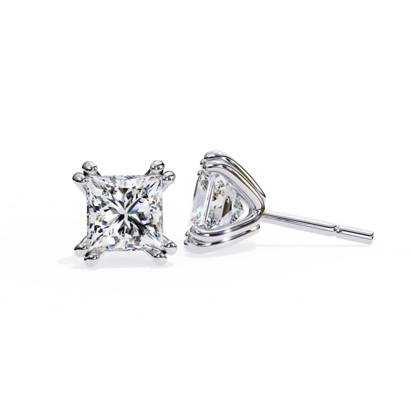 Moissanite Stud Earrings For Women - Image 3