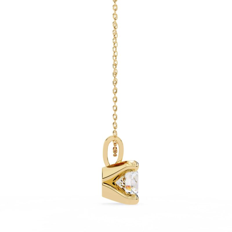 Round Moissanite Pendant Necklace For Women - Image 5