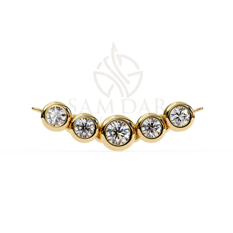 Round Moissanite Pendant Necklace For Women - Image 8