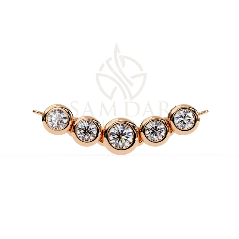 Round Moissanite Pendant Necklace For Women - Image 9